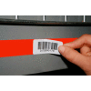 Economy Rack Placard Label Holder, 3" X 100 Ft. Roll - Orange - Pkg Qty 6