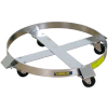 Wesco® Stainless Steel Drum Dolly 240199 85 Gal. Stainless Rigs Hard Rubber