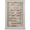 Aluminum Key & Credit Card Cabinet, 70 Pockets, 23"W x 3-1/4"D x 35"H, Satin