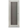 Aluminum Badge & Time Card Cabinet, 60 Slots, 13"W x 3-1/4"D x 35"H, Satin