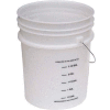 5 Gal Open Head Plastic Pail PAIL-54-PNS-G with Graduations - Steel Handle