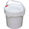3.5 Gallon Screw-Top Plastic Pail & Lid PAIL-SCR-35-W - White