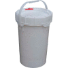6.5 Gallon Screw-Top Plastic Pail & Lid PAIL-SCR-65-W - White