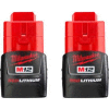 Milwaukee® 48-11-2411 12V Li-Ion M12 Battery 1.5Ah Compact 2Pk
