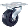 Light Duty Swivel Plate Caster - Rubber Wheels