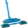 Steerable Machinery Moving Skate Roller Kit, 24 Ton Capacity