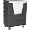 Gray Best Value Hopper Front Plastic Security Bulk Truck 43 Cu. Ft.