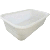 Shirley K's Storage Trays 253PN Plastic Nesting Tote, FDA-USDA, 26-3/4"x16"x8-1/4", Natural White
