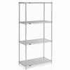 Nexel® Stainless Steel Wire Shelving Starter 48"W x 24"D x 86"H