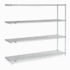 Nexel® Stainless Steel Wire Shelving Add-On 54"W x 18"D x 86"H