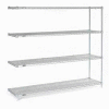 Nexel® Stainless Steel Wire Shelving Add-On 60"W x 24"D x 86"H