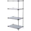 Nexel® Galvanized Steel Solid Shelving Add-On 72"W x 24" D x 54 "H