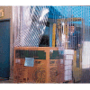 Strip Door Curtain 8'W x 10'H with 12" Loc-Rib™ Clear & Orange End Strip