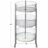 Global Approved 300703 3-Tiered Large Wire Bins, 45" OAH, Metal ,1 Piece