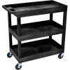 Luxor® EC111 E-Series 3-Shelf Tub Cart ,35-1/4 x 18 x 36-1/4, 400 Lb. Cap., Black