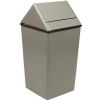 Steel Swing Top Receptacle 36 Gallon 1511HTSL, Gray