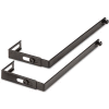 Universal One Adjustable Cubicle Hangers, Black, Set of Two