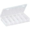 Plano StowAway® 12 Fixed Compartment Box, 11"L x 7-1/4"W x 1-3/4"H, Clear - Pkg Qty 2