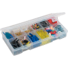 Plano StowAway® 6-12 Adjustable Compartment Box, 8-1/4"Lx 4-1/4"W x 1-3/8"H, Clear - Pkg Qty 6