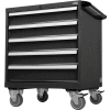 Global Industrial Handle And Wheel Kit For Modular Drawer Cabinet, Black, 30"W x 27"D