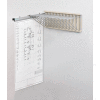 Interion Pivot Wall Mount Blueprint Storage Rack With 12 Hangers & 12 30" Hanging Clamps