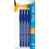 Paper Mate® EraserMate Stick Ballpoint Pen Med, Blue, 4/Pack