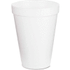 DART® Foam Cups, Hot/Cold, 10 Oz., Squat, White, 40/Bag, 1000/Carton