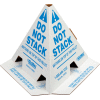 Global Industrial™ "Do Not Stack" Printed Pallet Cones, White, 50/Pack