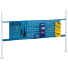 Global Industrial 18" Pegboard & 36" Louver Panel Kit, 72"W, Blue