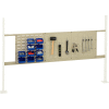 Global Industrial Panel Kit for 72"W Workbench - 18"W Louver & 36"W Pegboard, Mounting Rail TN