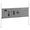Global Industrial 18" & 36" Pegboard Panel Kit, 60"W, Gray