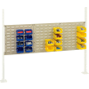 Global Industrial Panel Kit for 60"W Workbench with 18"W and 36"W Louvers, Mounting Rail -Tan