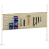 Global Industrial Panel Kit for 60"W Workbench - 18"W Louver & 36"W Pegboard, Mounting Rail TN
