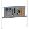 Panel Kit for 48"W Workbench with 36"W Pegboard, Mounting Rail -Gray