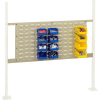 Global Industrial Panel Kit for 48"W Workbench with 36"W Louver, Mounting Rail for-Tan