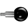 J.W. Winco GN319.5 Phenolic Revolving Ball Knob W/Long Shoulder 25mm Dia. 37.5mm Length M6x1.0