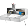 Global Industrial Wall Mount Shop Desk 24"W x 22"D x 12"H - Stainless Steel