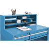 38W x 29D x 51H 4-Drawer Premium Shop Desk -Blue
																			
