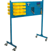 Global Industrial 60" W Louver/ Pegboard Panel Rack, Blue