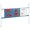 Global Industrial 36" Louver & 18" Whiteboard Panel Kit, 72"W, Blue