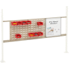 Global Industrial Panel Kit for 72"W Workbench, 18"W Whiteboard & 36"W Louver, Mounting Rai TN