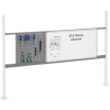 Global Industrial Panel Kit for 72"W Workbench 18"W Pegboard & 36"W Whiteboard, Rail Gray