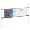 Global Industrial Panel Kit for 72"W Workbench 18"W Louver & 36"W Whiteboard, Mounting Rail BL