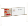 Global Industrial Panel Kit for 72"W Workbench 18"W Louver & 36"W Whiteboard, Mounting Rail TN