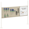 Global Industrial Panel Kit for 60"W Workbench 18"W Whiteboard & 36"W Pegboard, Mount Rail TN