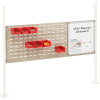Global Industrial Panel Kit for 60"W Workbench 18"W Whiteboard & 36"W Louver, Mounting Rail TN
