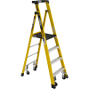 Werner 4' Type 1AA Fiberglass Podium Ladder W/ Casters 375 lb. Cap - PD7304-4C