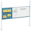 Global Industrial Panel Kit for 60"W Workbench 18"W Louver & 36"W Whiteboard, Mounting Rail BL