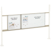 Global Industrial 18" & 36" Whiteboard Panel Kit, 72"W, Tan
