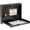 Global Industrial Wall Mounted Fold Down Shop Desk, 20"W x 3-3/8"D, Black